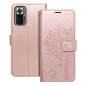 Peňaženkové puzdro MEZZO Book na XIAOMI Redmi Note 10 Pro Max Strom  Ružovo-zlatý