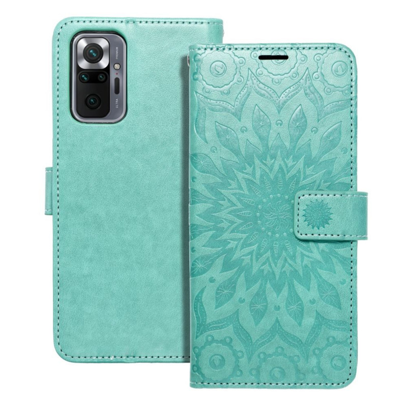 Peňaženkové puzdro MEZZO Book na XIAOMI Redmi Note 10 Pro Max Mandala  Zelený