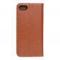 Peňaženkové puzdro Leather case SMART PRO na Apple iPhone SE 2022 5G Elegant  Hnedý