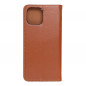 Peňaženkové puzdro Leather case SMART PRO na Apple iPhone 12 Pro Max Elegant  Hnedý