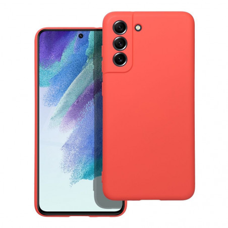 Kryt Silicone na Samsung Galaxy S21 FE 5G Elegant Broskyňový