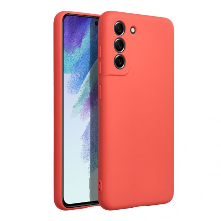 Kryt Silicone na Samsung Galaxy S21 FE 5G Elegant Broskyňový