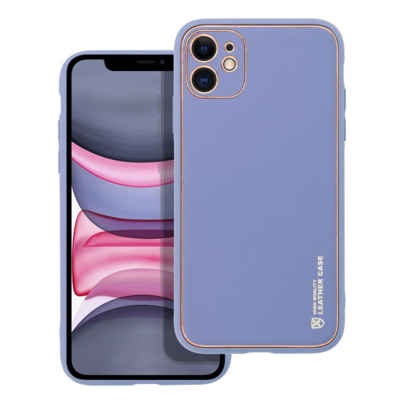 Kryt Leather na Apple iPhone 11 Modrý