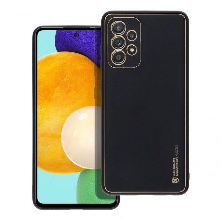 Kryt Leather na Samsung Galaxy A52s 5G Čierny