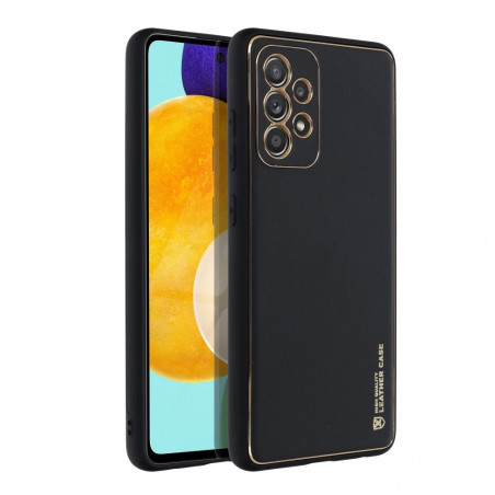Kryt Leather na Samsung Galaxy A52s 5G Čierny