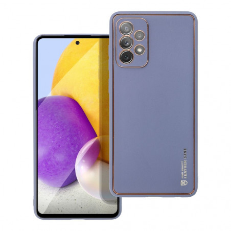 Kryt Leather na Samsung Galaxy A52 LTE Modrý