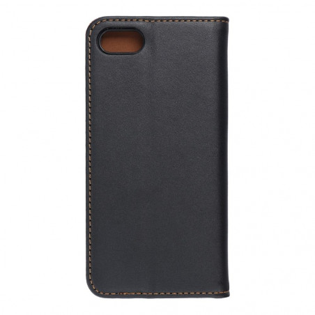 Peňaženkové puzdro Leather case SMART PRO na Apple iPhone SE 2022 5G Elegant Čierny