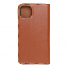 Peňaženkové puzdro Leather case SMART PRO na Apple iPhone 11 Elegant Hnedý