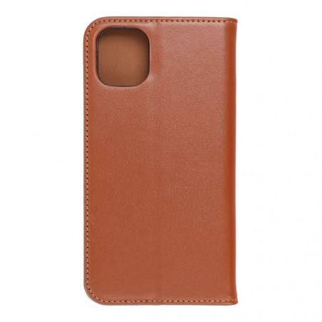 Peňaženkové puzdro Leather case SMART PRO na Apple iPhone 11 Elegant Hnedý