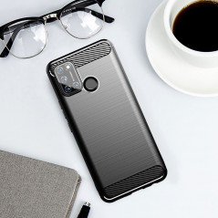 Kryt Carbon na Oppo A53s Elegant  Čierny