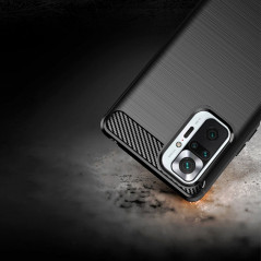 Kryt Carbon na XIAOMI Redmi Note 10 Pro Max Elegant  Čierny