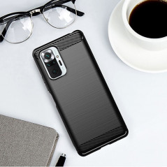 Kryt Carbon na XIAOMI Redmi Note 10 Pro Max Elegant  Čierny