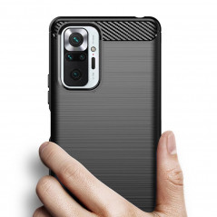 Kryt Carbon na XIAOMI Redmi Note 10 Pro Max Elegant  Čierny