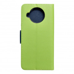 Peňaženkové puzdro Fancy Book na XIAOMI Mi 10T Lite 5G Limetkovo zelený / Námornícka modrá