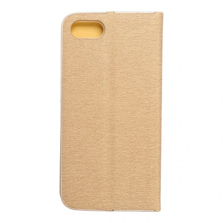 Peňaženkové puzdro LUNA Book Gold na Apple iPhone SE 2022 5G Elegant Zlatý