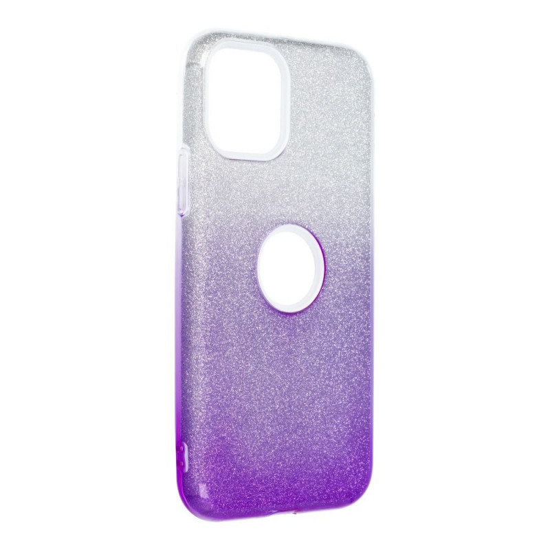 Kryt Shining na Apple iPhone 11 Pro Prehľadný a fialový