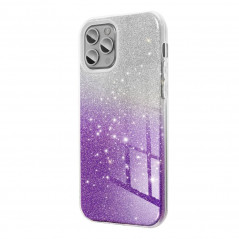 Kryt Shining na Apple iPhone 11 Pro Prehľadný a fialový