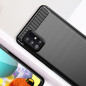 Kryt Carbon na Samsung Galaxy A51 LTE Elegant  Čierny