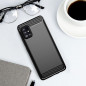 Kryt Carbon na Samsung Galaxy A51 LTE Elegant  Čierny