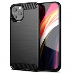 Kryt Carbon na Apple iPhone 12 Pro Elegant Čierny