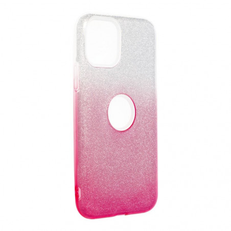 Kryt Shining na Apple iPhone 11 Pro Prehľadný a ružový