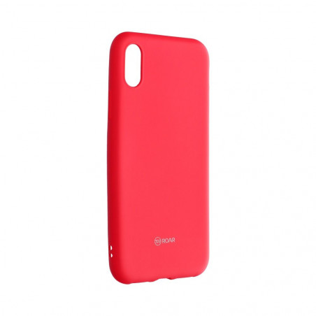 Kryt Roar Colorful Jelly na Apple iPhone XS Žiarivý ružový