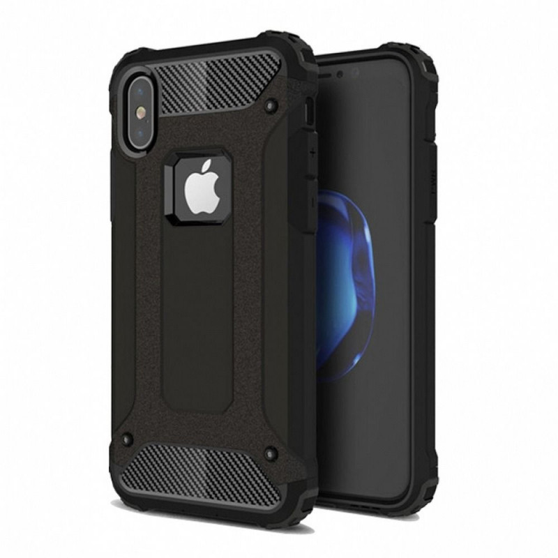 Tvrdený kryt Armor na Apple iPhone X Čierny