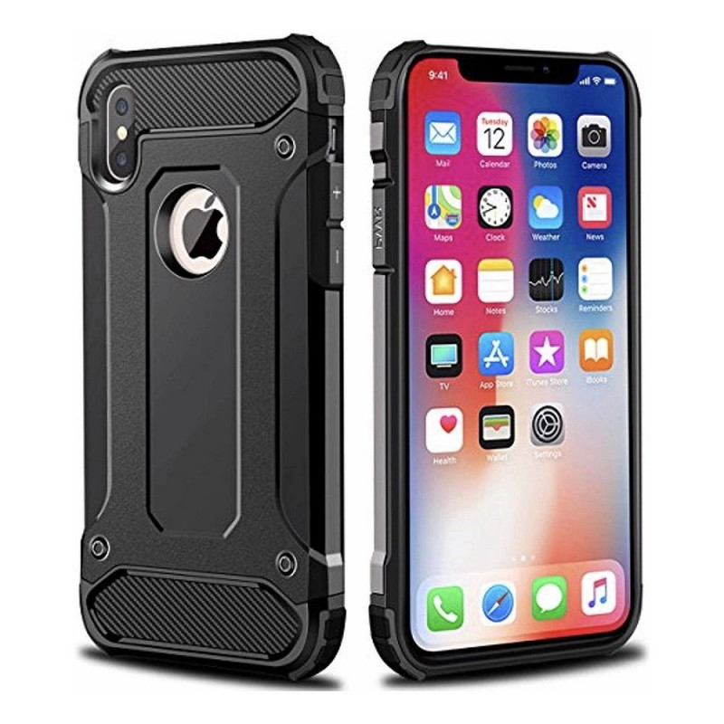 Tvrdený kryt Armor na Apple iPhone X Čierny