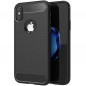 Kryt Carbon na Apple iPhone X Elegant  Čierny