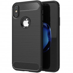 Kryt Carbon na Apple iPhone XS Elegant Čierny