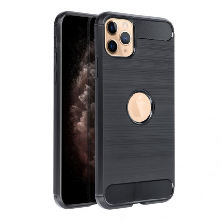 Kryt Carbon na Apple iPhone XS Max Elegant  Čierny