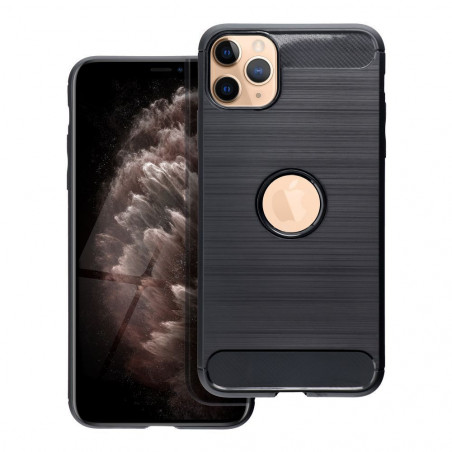 Kryt Carbon na Apple iPhone XS Max Elegant  Čierny