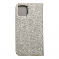 Peňaženkové puzdro LUNA Book Gold na Apple iPhone 11 Pro Elegant Strieborný