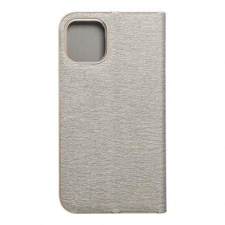 Peňaženkové puzdro LUNA Book Gold na Apple iPhone 11 Pro Elegant Strieborný