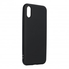 Kryt Silicone na Apple iPhone XS Elegant Čierny