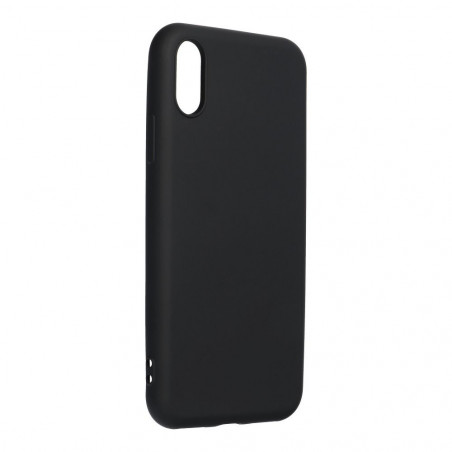 Kryt Silicone na Apple iPhone XS Elegant Čierny