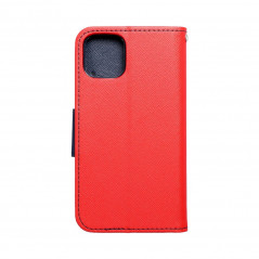 Peňaženkové puzdro Fancy Book na Apple iPhone 11 Pro Červený / Námornícka modrá