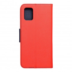 Peňaženkové puzdro Fancy Book na Samsung Galaxy A51 LTE Červený / Námornícka modrá