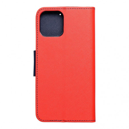 Peňaženkové puzdro Fancy Book na Apple iPhone 12 Pro Červený / Námornícka modrá