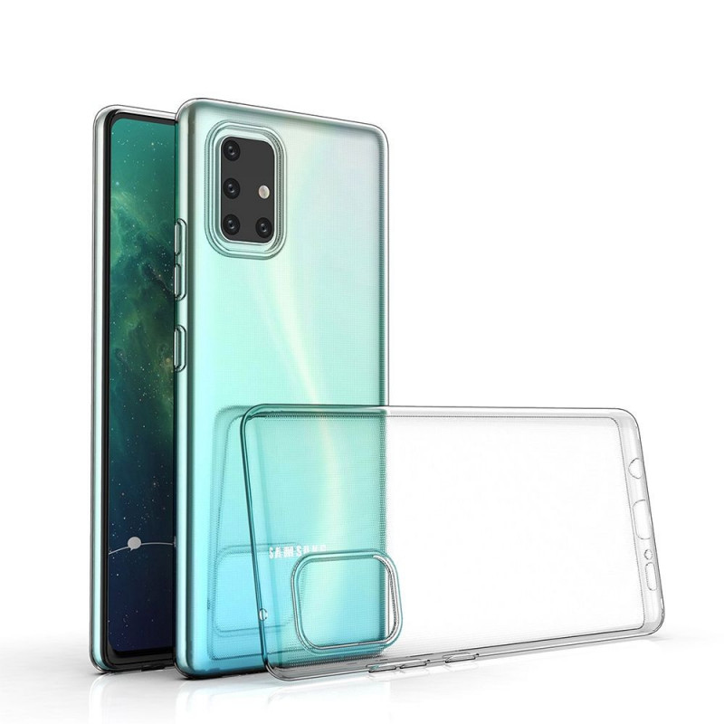 Kryt CLEAR 2mm BOX na Samsung Galaxy A71 LTE Transparentný