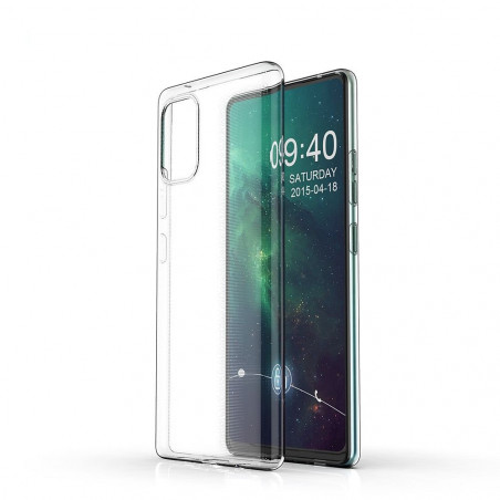 Kryt CLEAR 2mm BOX na Samsung Galaxy A71 LTE Transparentný
