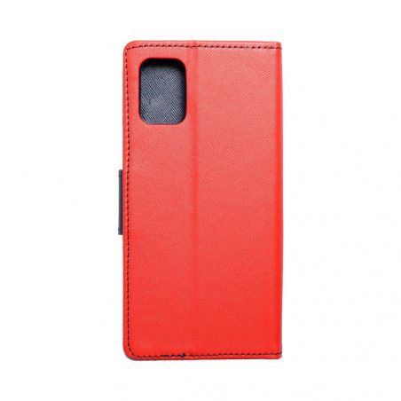 Peňaženkové puzdro Fancy Book na Samsung Galaxy A71 LTE Červený / Námornícka modrá