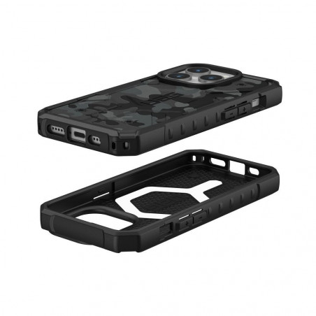 Kryt Urban Armor Gear Pathfinder na Apple iPhone 15 Pro Prémiové puzdro MagSAFE Nočná kamufláž