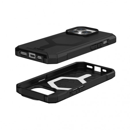 Kryt Urban Armor Gear Essential na Apple iPhone 15 Pro Prémiové puzdro MagSAFE Čierny