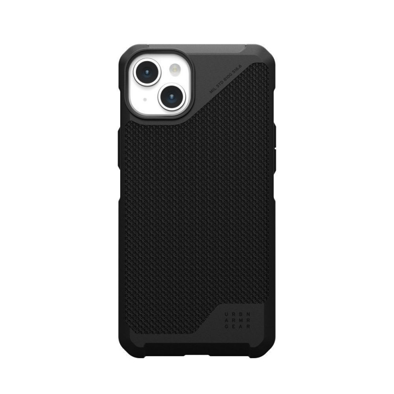 Kryt Urban Armor Gear Metropolis LT na Apple iPhone 15 Plus Prémiové puzdro  Kevlarovo čierny