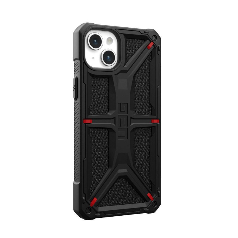Kryt Urban Armor Gear Monarch na Apple iPhone 15 Plus Prémiové puzdro  MagSAFE  Kevlarovo čierny