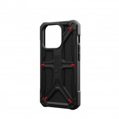 Kryt Urban Armor Gear Monarch na Apple iPhone 15 Pro Prémiové puzdro  MagSAFE  Kevlarovo čierny