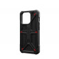 Kryt Urban Armor Gear Monarch na Apple iPhone 15 Pro Prémiové puzdro  MagSAFE  Kevlarovo čierny
