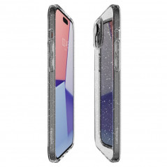 Kryt Spigen Liquid Crystal na Apple iPhone 15 Krištáľovo čistý Trblietavý kryštál