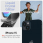 Kryt Spigen Liquid Crystal na Apple iPhone 15 Krištáľovo čistý  Trblietavý kryštál